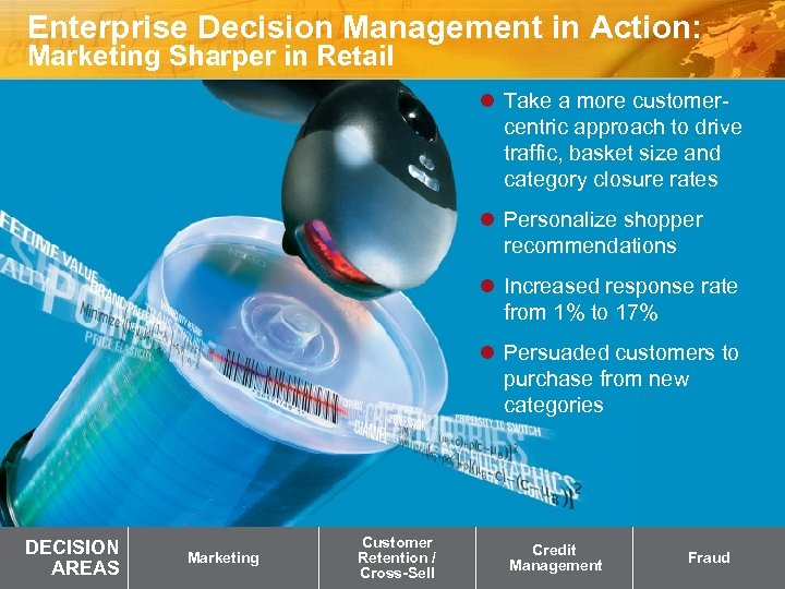 Enterprise Decision Management in Action: Marketing Sharper in Retail l Take a more customercentric