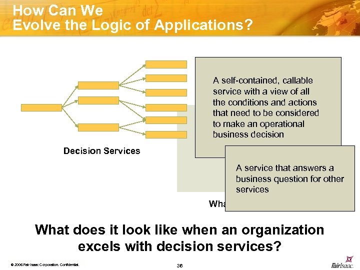 How Can We Evolve the Logic of Applications? A self-contained, callable service with a