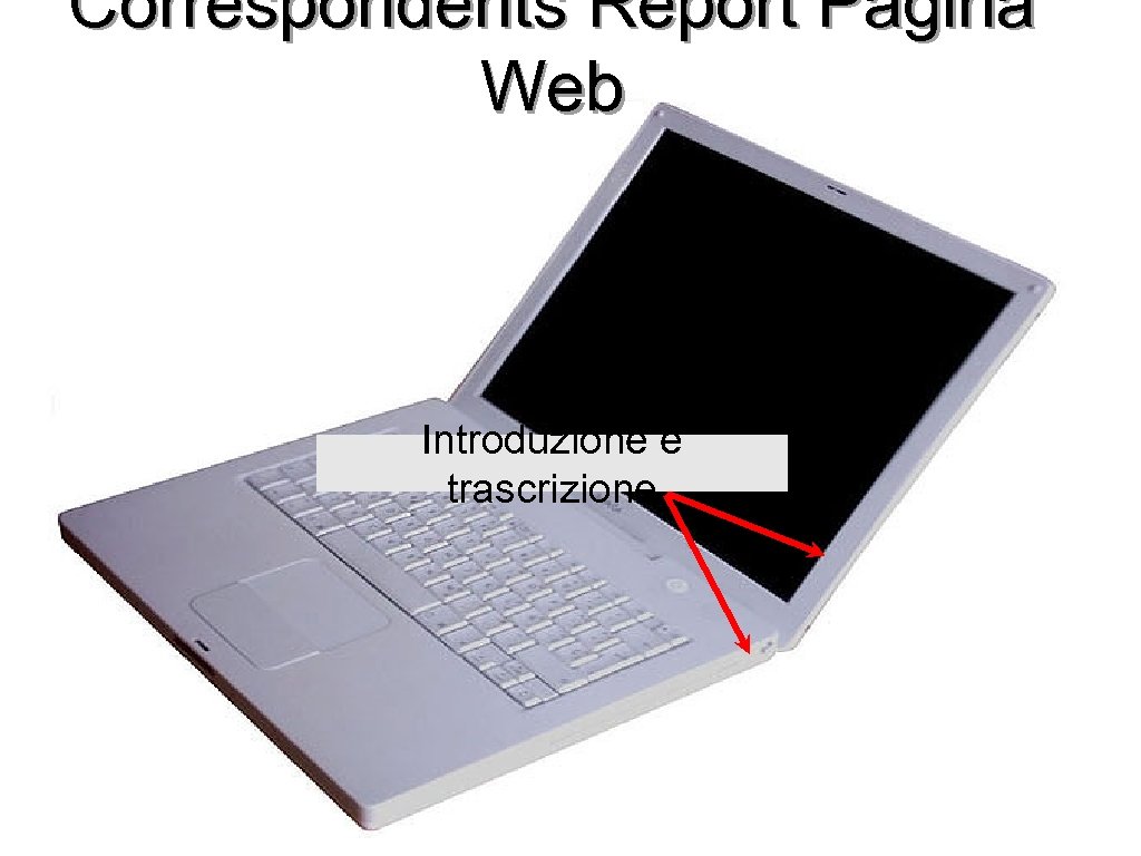 Correspondents Report Pagina Web Introduzione e trascrizione 