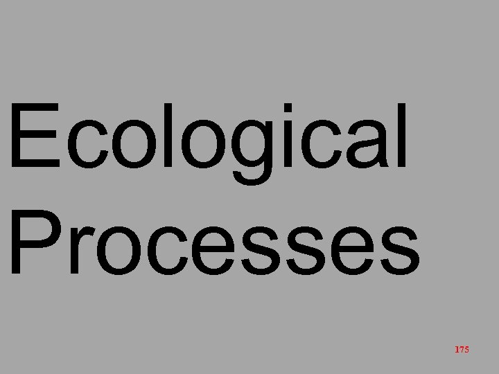 Ecological Processes 175 