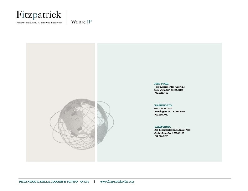 NEW YORK 1290 Avenue of the Americas New York, NY 10104 -3800 212. 218.