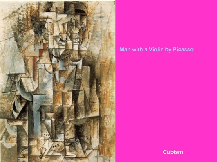 Man with a Violin by Picasso Cubism 