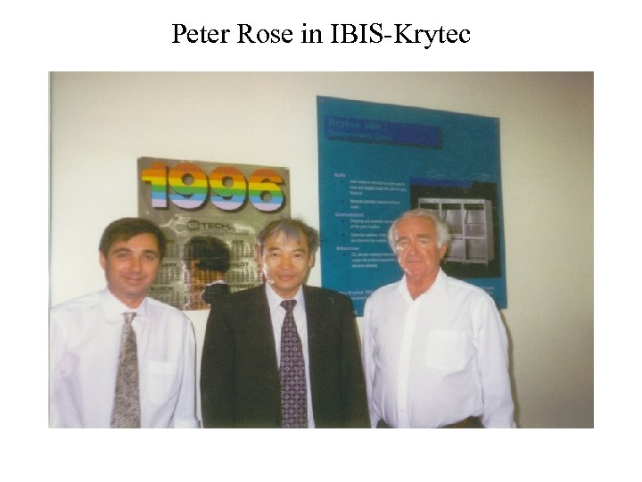 Peter Rose in IBIS-Krytec 