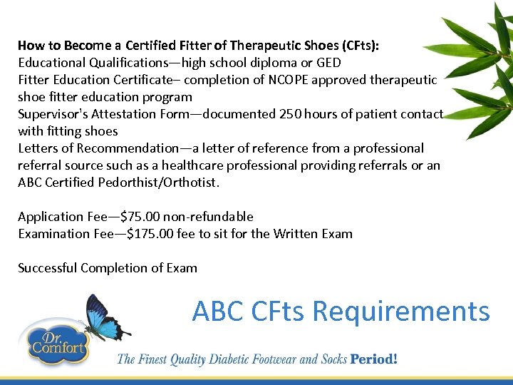 How to Become a Certified Fitter of Therapeutic Shoes (CFts): Educational Qualifications—high school diploma