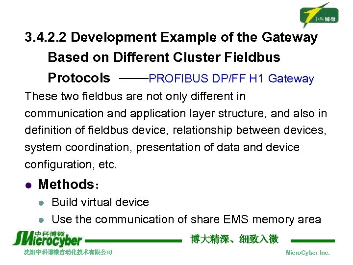 3. 4. 2. 2 Development Example of the Gateway Based on Different Cluster Fieldbus