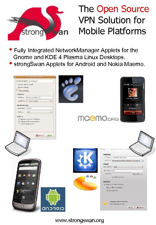 The Open Source VPN Solution for Mobile Platforms Fully Integrated Network. Manager Applets for