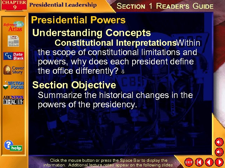 Presidential Powers Understanding Concepts Constitutional Interpretations. Within the scope of constitutional limitations and powers,