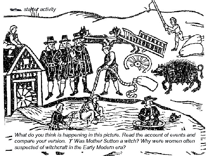  starter activity What do you think is happening in this picture. Read the