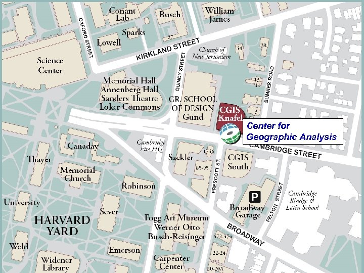 Center for Geographic Analysis 