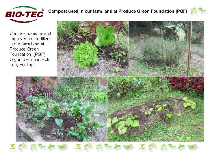 Compost used in our farm land at Produce Green Foundation (PGF) Compost used as