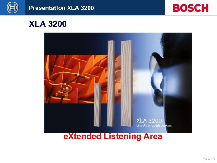 Presentation XLA 3200 e. Xtended Listening Area Slide 13 