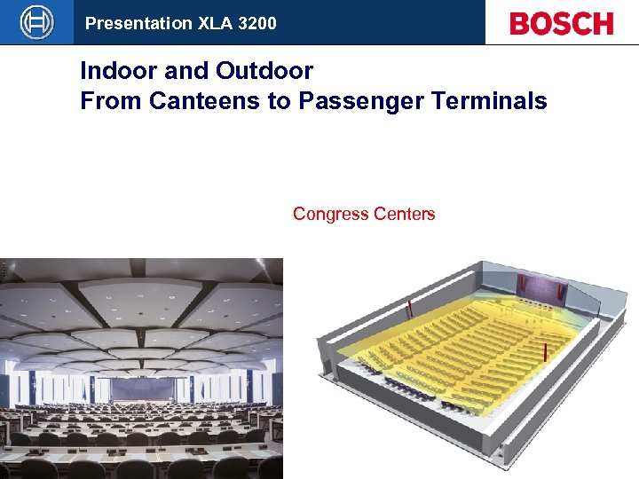Presentation XLA 3200 Indoor and Outdoor From Canteens to Passenger Terminals Congress Centers Slide