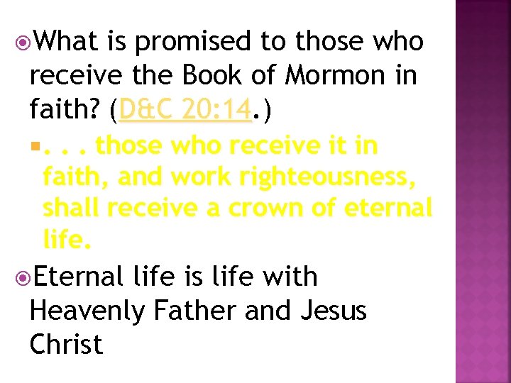  What is promised to those who receive the Book of Mormon in faith?