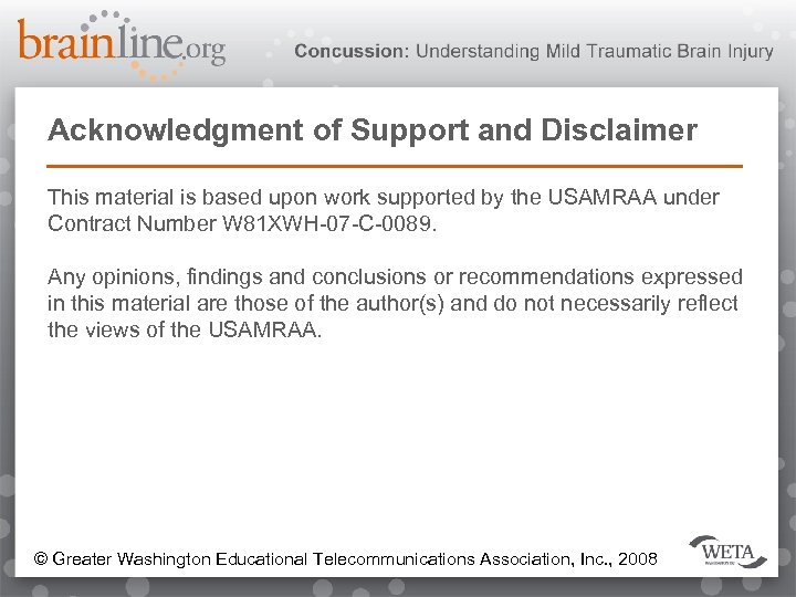 Acknowledgment of Support and Disclaimer This material is based upon work supported by the