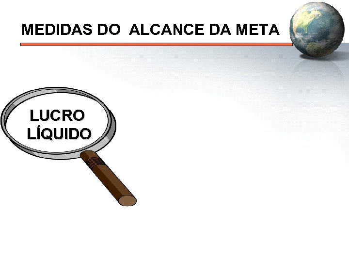 MEDIDAS DO ALCANCE DA META LUCRO LÍQUIDO 