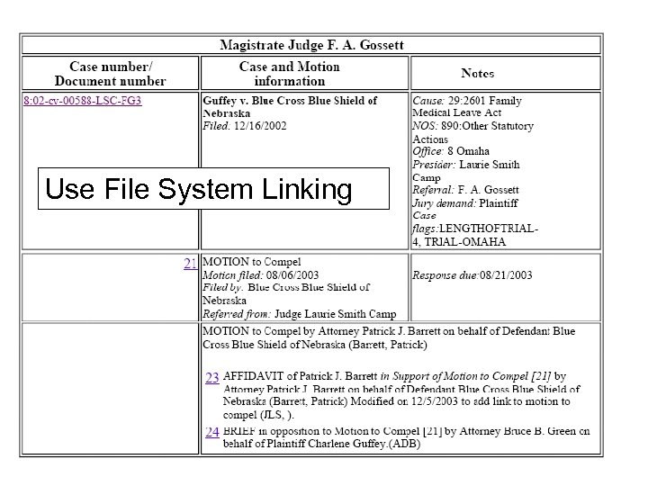 Use File System Linking 