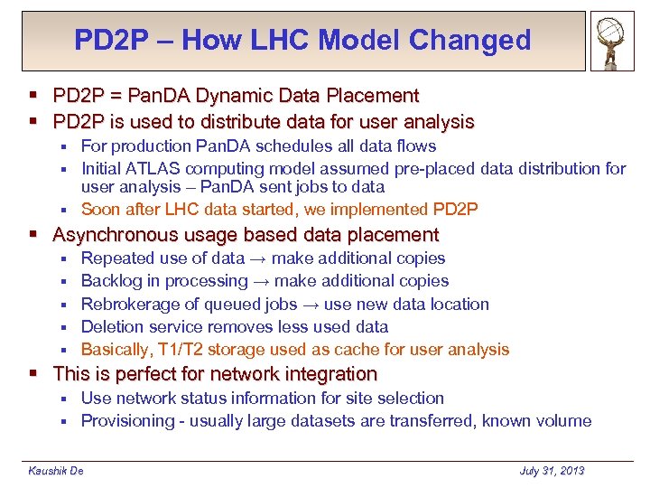 PD 2 P – How LHC Model Changed § PD 2 P = Pan.