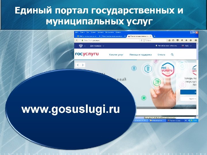 Единый портал государственных и муниципальных услуг 