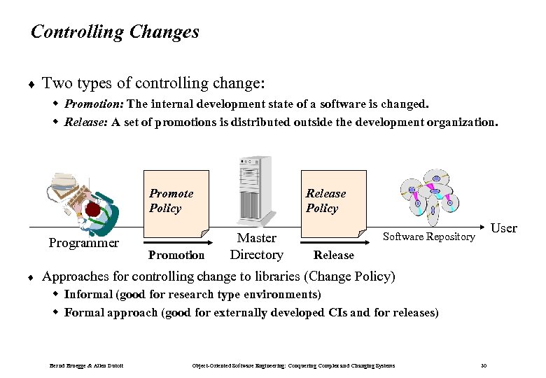 Controlling Changes ¨ Two types of controlling change: w Promotion: The internal development state