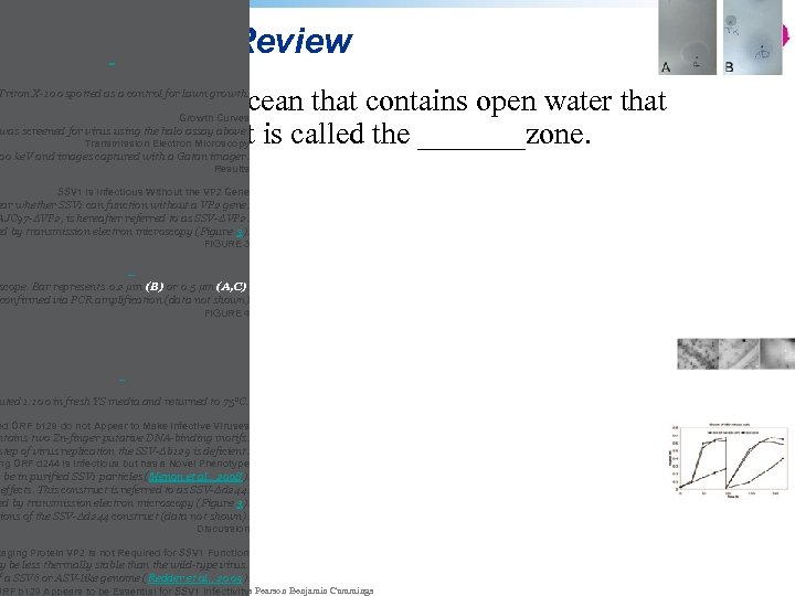  QUESTION: Review The area of an ocean that contains open water that receives