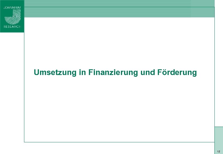 ISO 9001 zert Umsetzung in Finanzierung und Förderung 12 