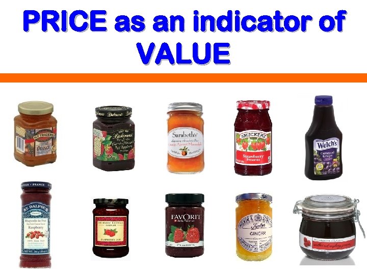 PRICE as an indicator of VALUE 