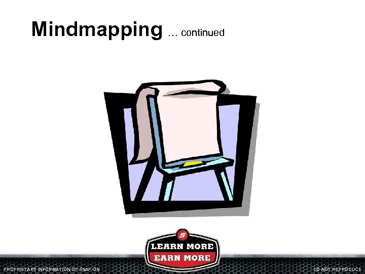 Mindmapping … continued PROPRIETARY INFORMATION OF SNAP-ON DO NOT REPRODUCE 