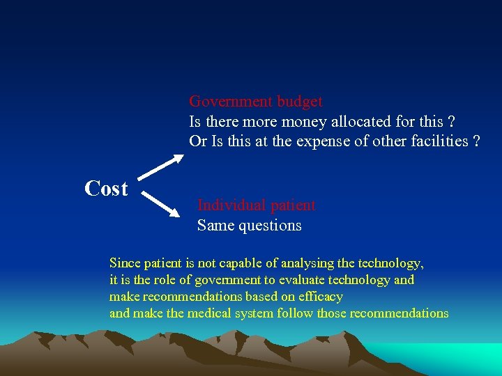 Government budget Is there money allocated for this ? Or Is this at the