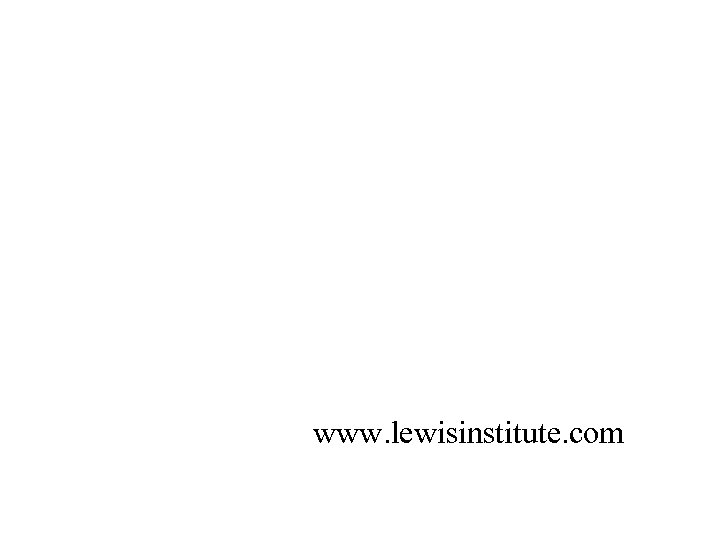 www. lewisinstitute. com 