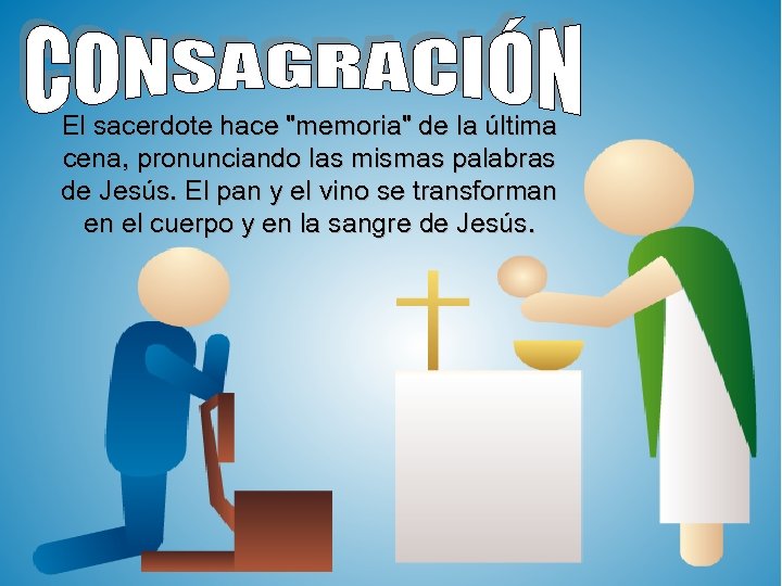 El sacerdote hace 