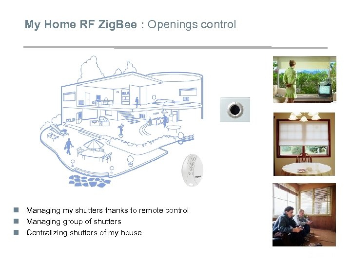 My Home RF Zig. Bee : Openings control n Managing my shutters thanks to