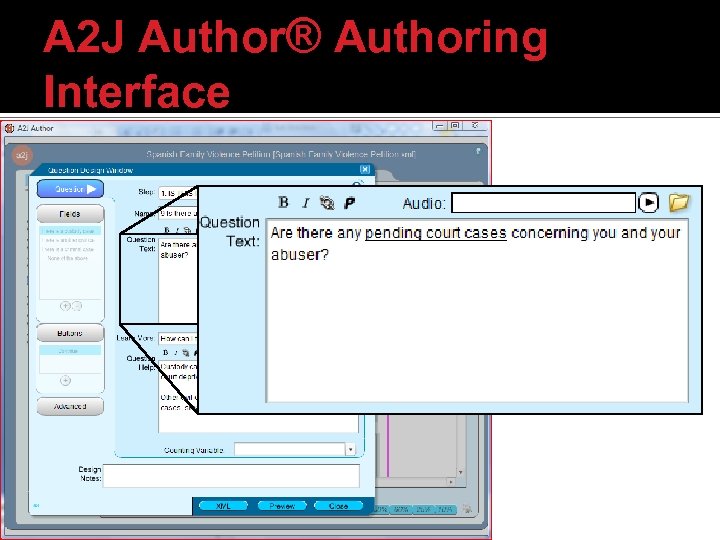 A 2 J Author® Authoring Interface 