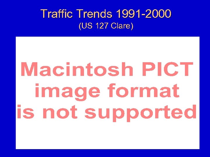 Traffic Trends 1991 -2000 (US 127 Clare) 