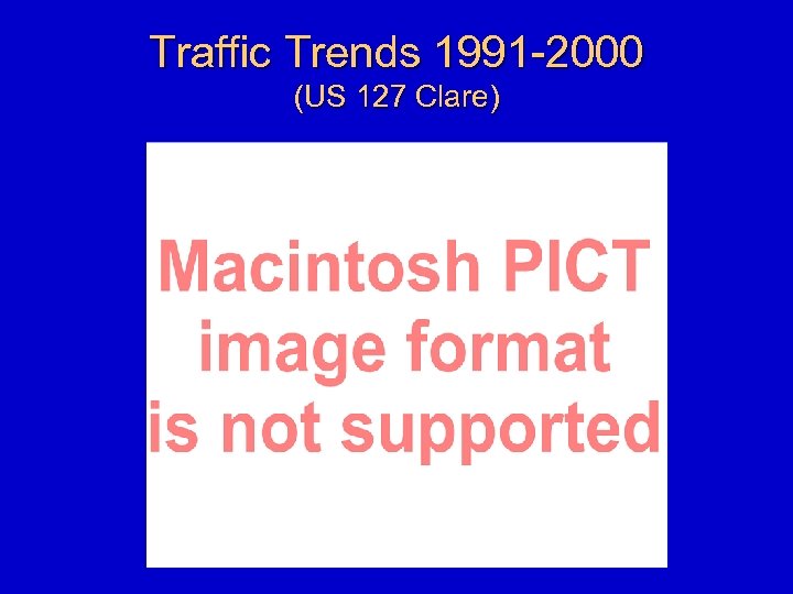 Traffic Trends 1991 -2000 (US 127 Clare) 