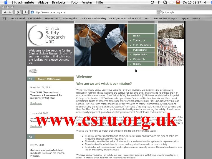 www. csru. org. uk 