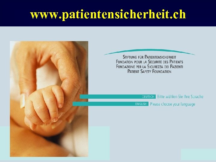 www. patientensicherheit. ch 