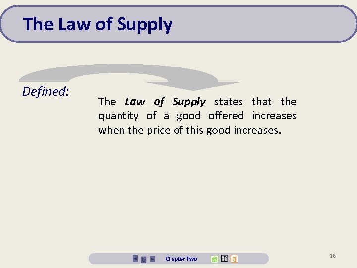 The Law of Supply Defined: The Law of Supply states that the quantity of