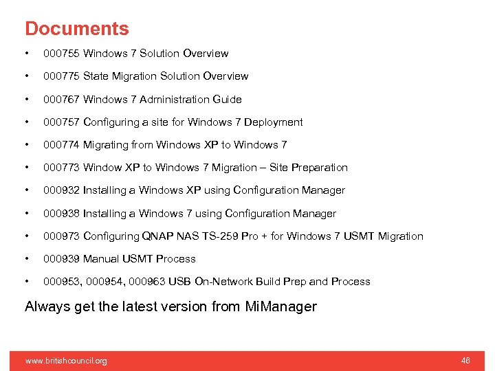 Documents • 000755 Windows 7 Solution Overview • 000775 State Migration Solution Overview •