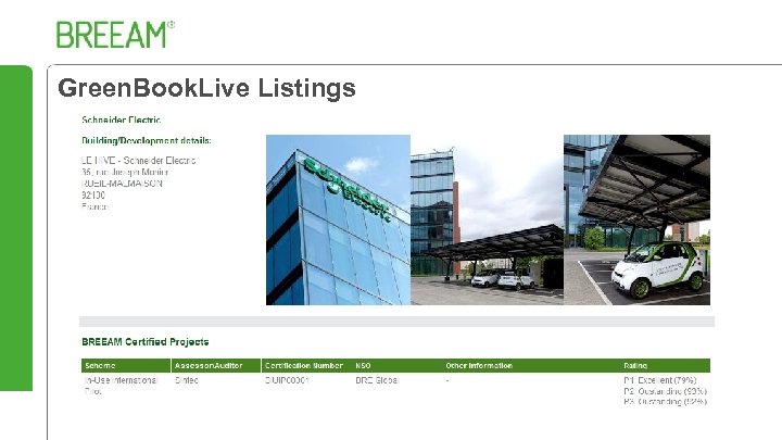 Green. Book. Live Listings 