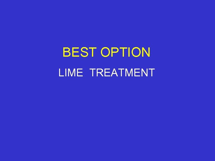 BEST OPTION LIME TREATMENT 