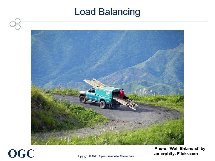 Load Balancing OGC Copyright © 2011, Open Geospatial Consortium Photo: ‘Well Balanced’ by amorphity,