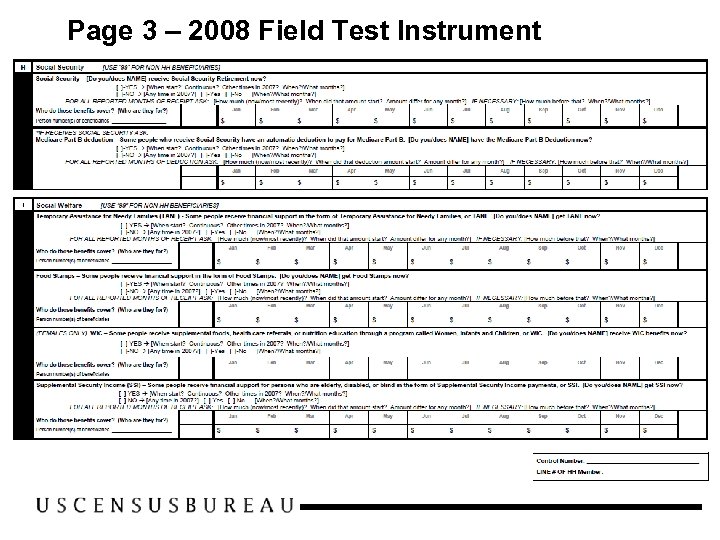 Page 3 – 2008 Field Test Instrument 
