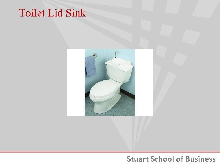 Toilet Lid Sink Stuart School of Business 