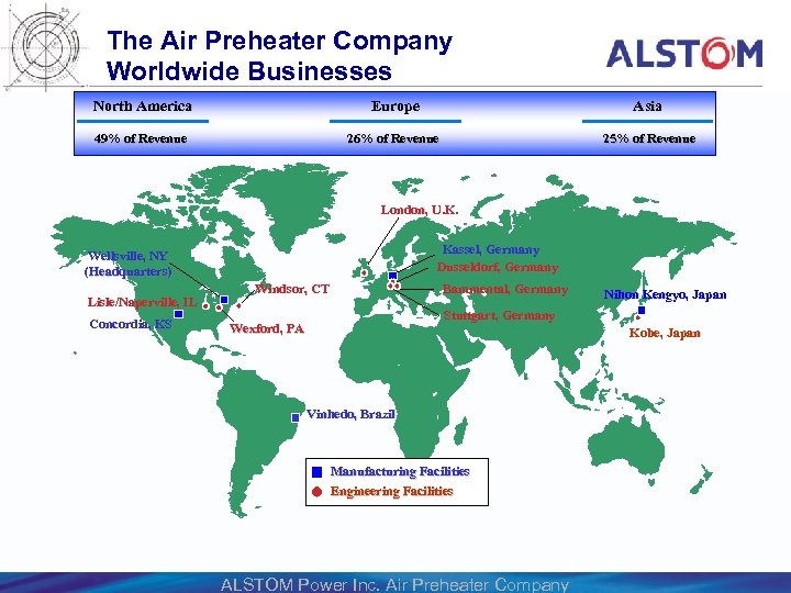 The Air Preheater Company Worldwide Businesses North America Europe Asia 49% of Revenue 26%