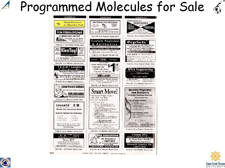 Programmed Molecules for Sale 