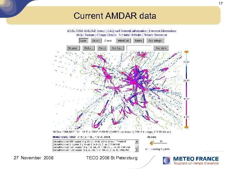 17 Current AMDAR data 27 November 2008 TECO 2008 St Petersburg 