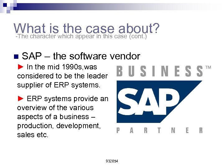 What iswhich appear in this case (cont. ) the case about? -The character n