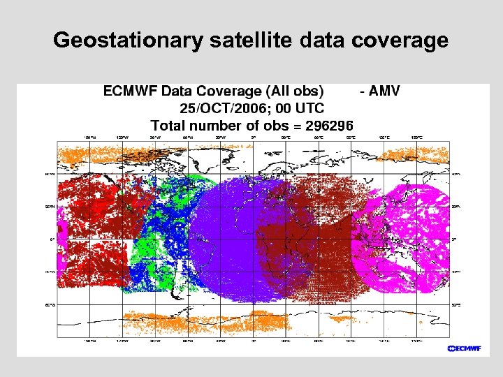 Geostationary satellite data coverage 