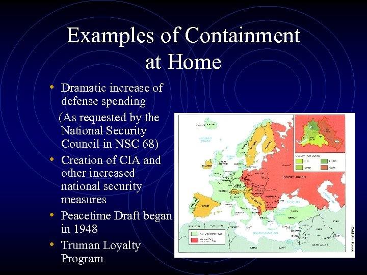 Examples of Containment at Home • Dramatic increase of defense spending (As requested by