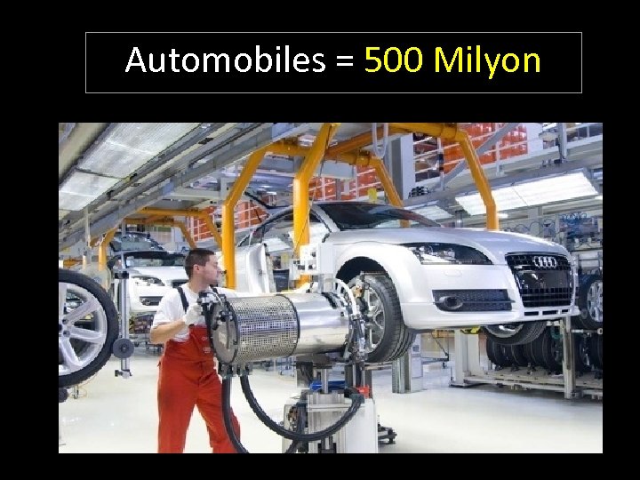 Automobiles = 500 Milyon 